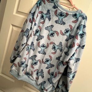 Disney Blue and Pink Stitch Sweater
